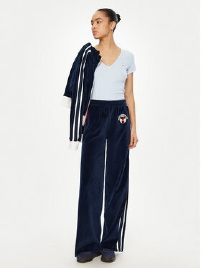 Tommy Jeans T-Shirt Essential DW0DW17385 Błękitny Slim Fit