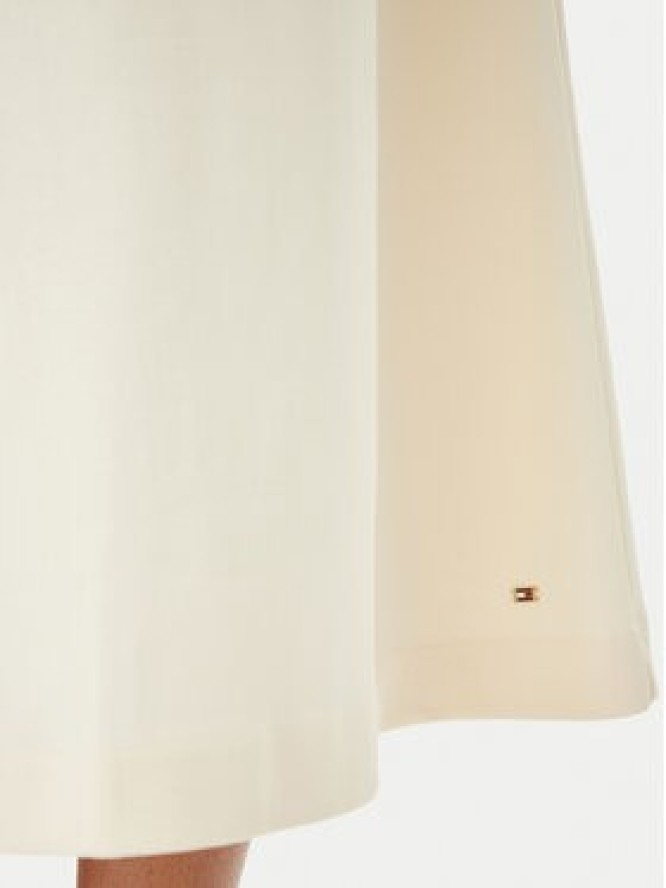 Tommy Hilfiger Spódnica midi WW0WW47886 Écru Regular Fit