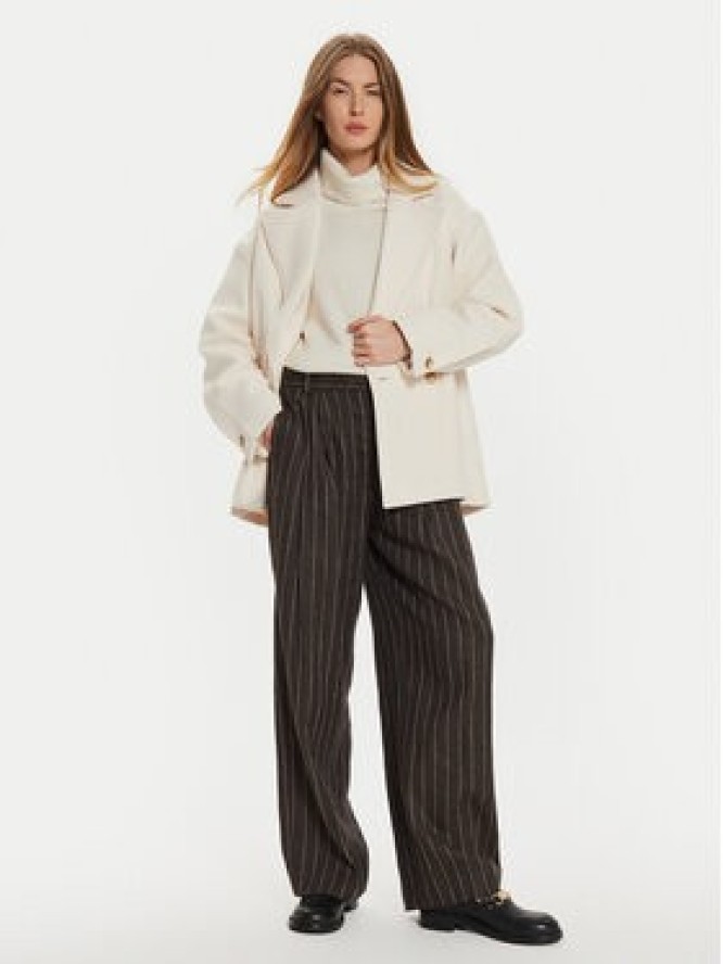 Gina Tricot Płaszcz przejściowy 22830 Biały Regular Fit