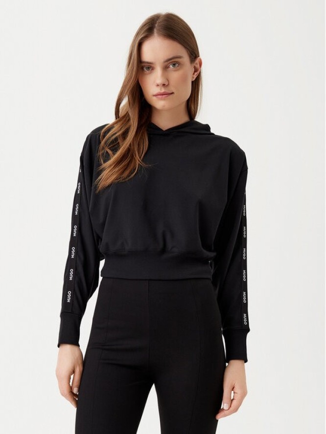 HUGO Bluza 50531703 Czarny Regular Fit