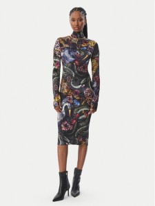 Just Cavalli Sukienka koktajlowa 81PAO942 JS566 Kolorowy Slim Fit