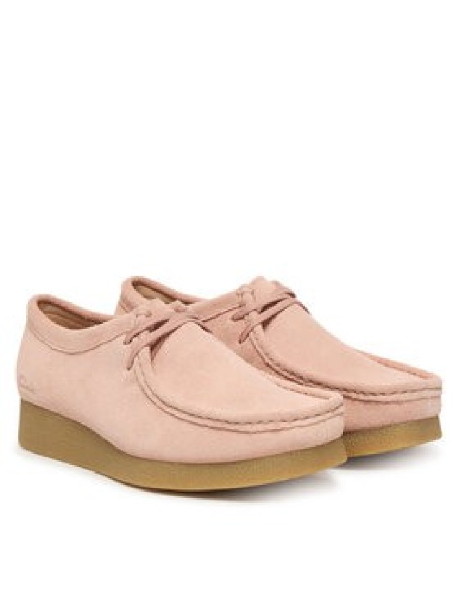 Clarks Półbuty WallabeeEVOSh 26186342 Różowy
