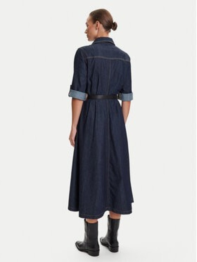 Liu Jo Sukienka jeansowa UF5148 D0268 Granatowy Regular Fit