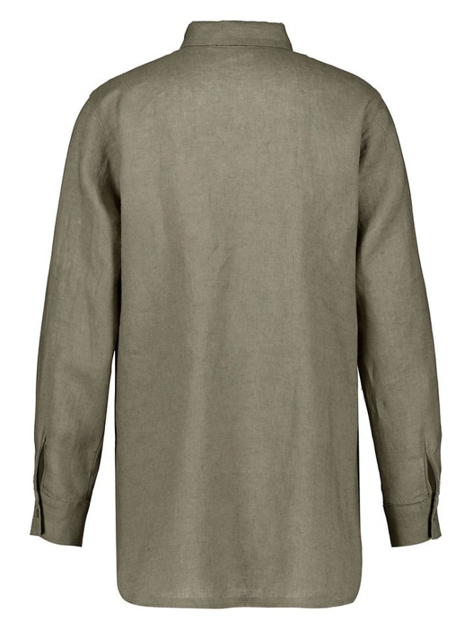 Gerry Weber Lniana bluzka w kolorze khaki rozmiar: 40