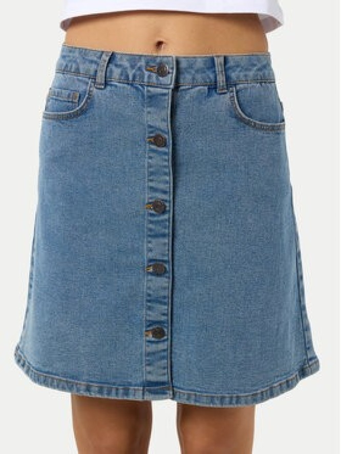 Noisy May Spódnica jeansowa Ronnie 27032521 Niebieski Regular Fit