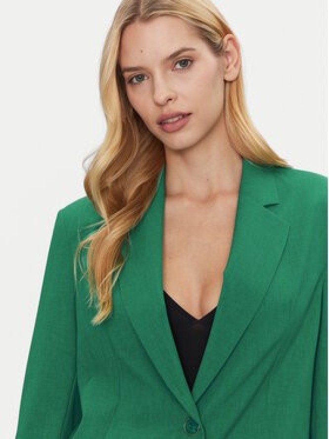 Simona Corsellini Marynarka P25CPGI00601 Zielony Regular Fit