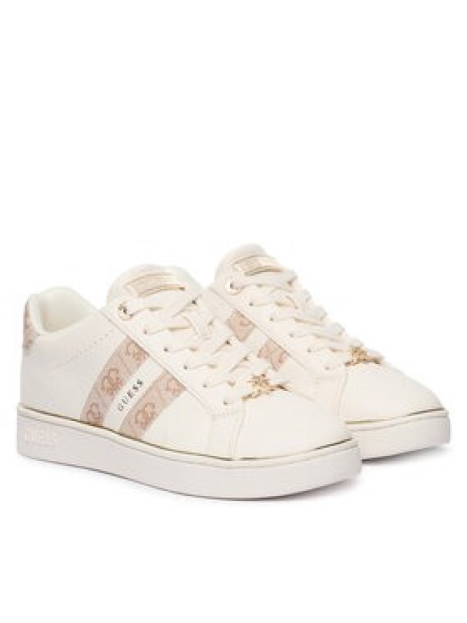 Guess Sneakersy FLTBRL ELE12 Kremowy