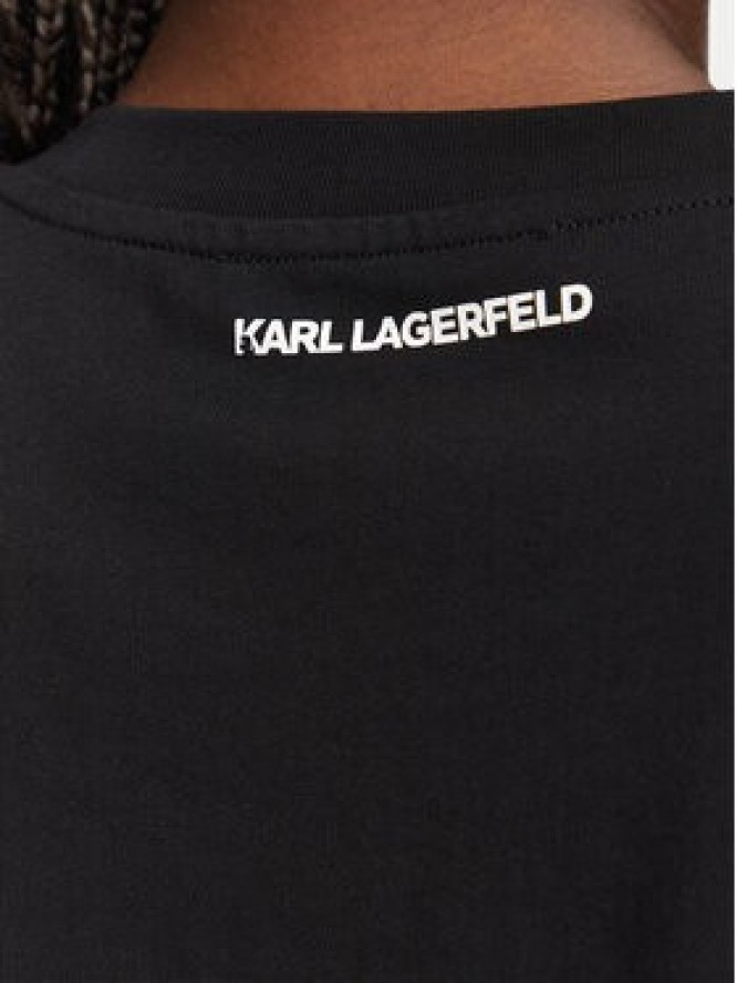KARL LAGERFELD T-Shirt B3W17065 Czarny Regular Fit