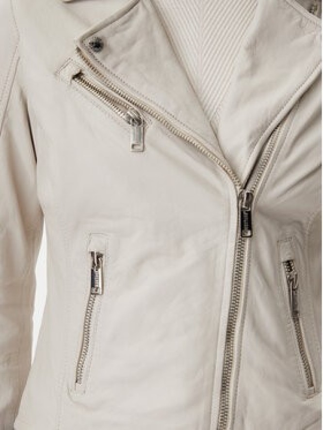 Mustang Kurtka skórzana Softy 310-24-065 Beżowy Regular Fit