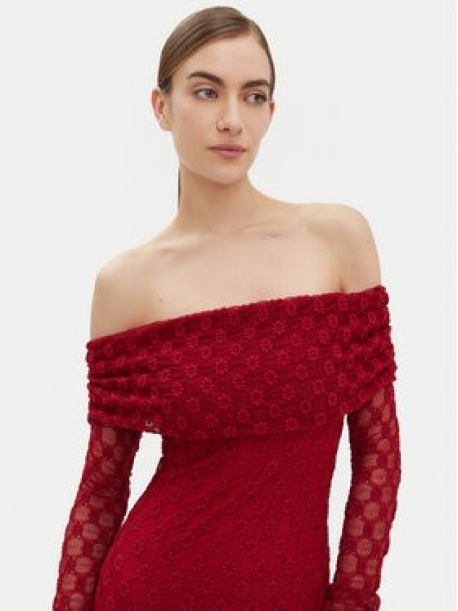 Bardot Sukienka wieczorowa 59776DB Czerwony Regular Fit