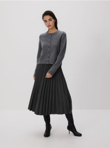 Spódnica z aplikacją - ciemnoszary