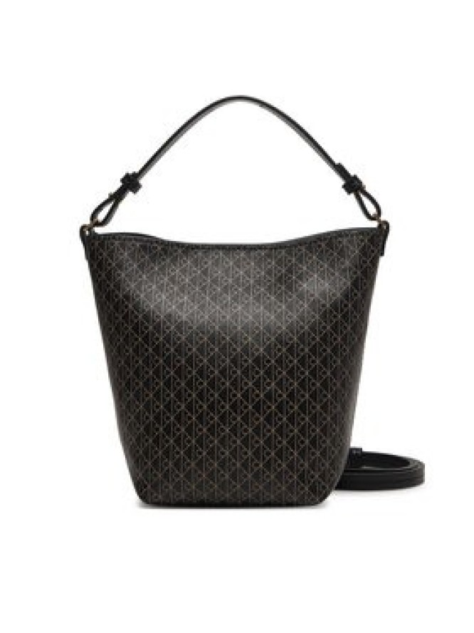 Calvin Klein Torebka Emblem Aop Sm Bucket Crossbody LV04F3506G Czarny