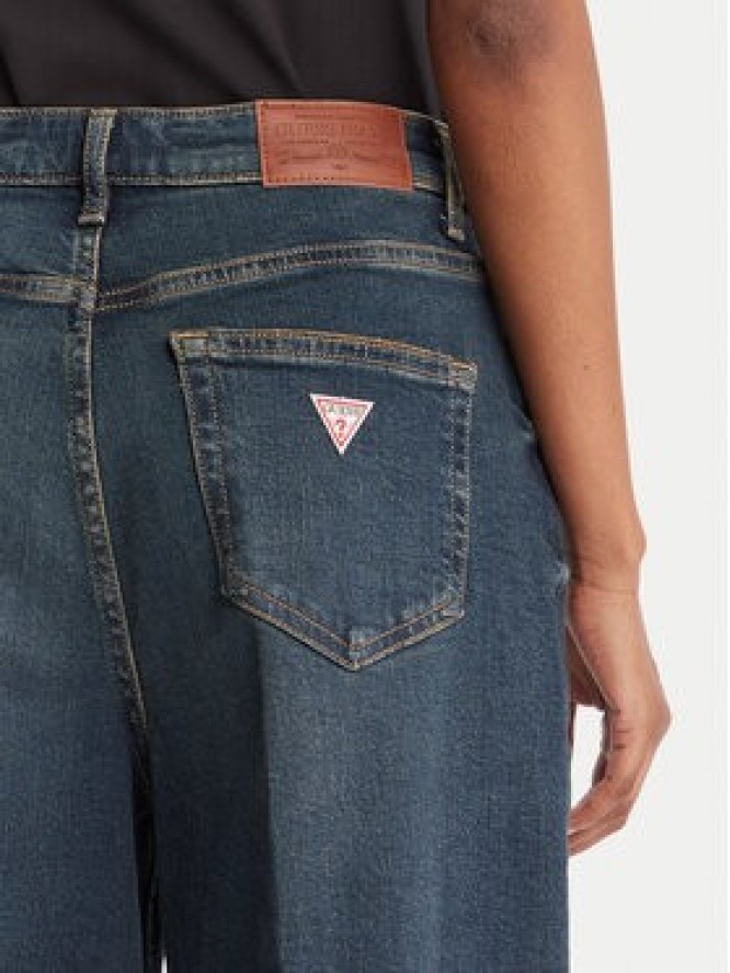 Guess Jeans Jeansy W5BA2Z D5RAB Granatowy Wide Leg