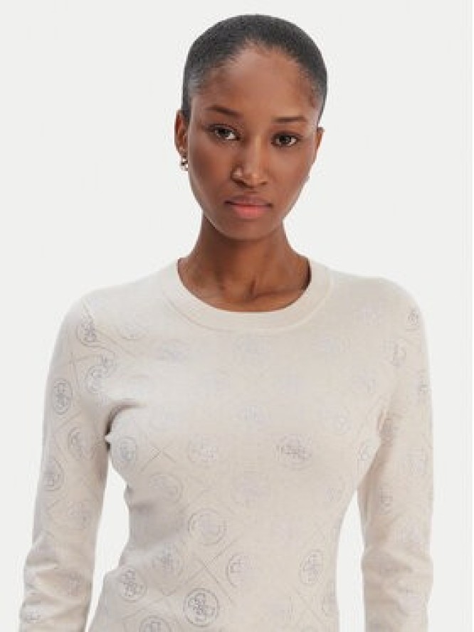 Guess Sweter W6RR66 Z3JD2 Beżowy Regular Fit