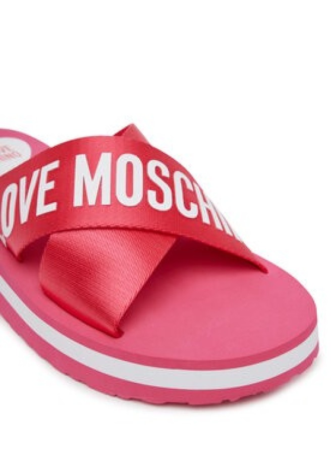 LOVE MOSCHINO Klapki JA28324G0MIX3604 Różowy