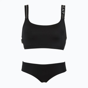 Strój kapielowy dwuczęściowy damski EA7 Emporio Armani Logo Tape Bikini Top