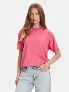 Guess Jeans T-Shirt W4YI05 K8HM0 Różowy Boxy Fit