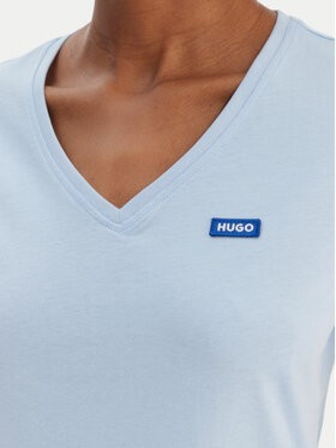 HUGO T-Shirt Classic 50513667 Niebieski Slim Fit