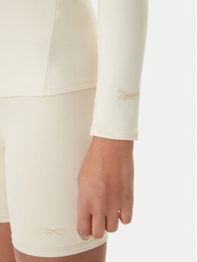 Reebok Koszulka techniczna Reebok x Ewa Chodakowska Moni RK25614CCW Beżowy Slim Fit