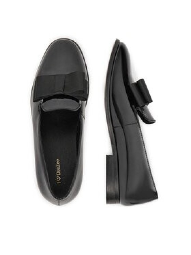 DeeZee Loafersy 20232-1 Czarny