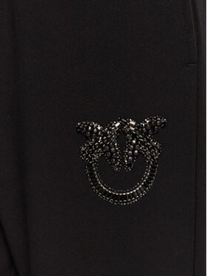 PINKO Spodnie dresowe Plumcake 104790 A2RO Czarny Regular Fit