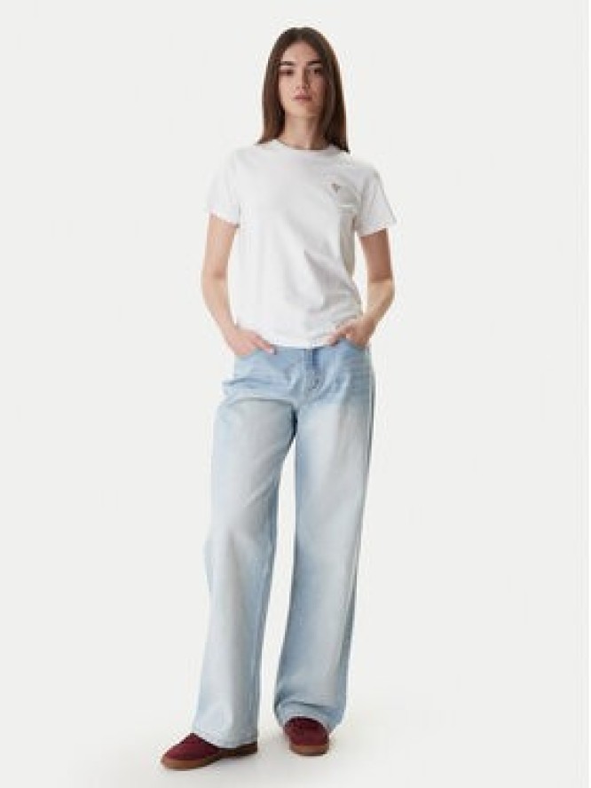 Guess Jeans T-Shirt W4YI10 J1314 Biały Regular Fit