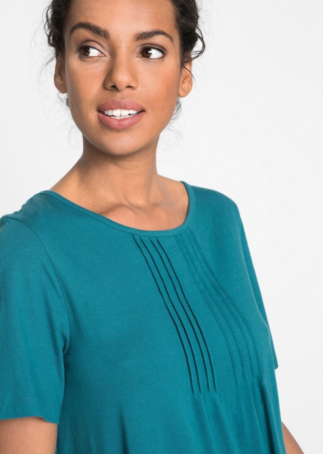 T-shirt o trapezowym kroju, krótki rękaw