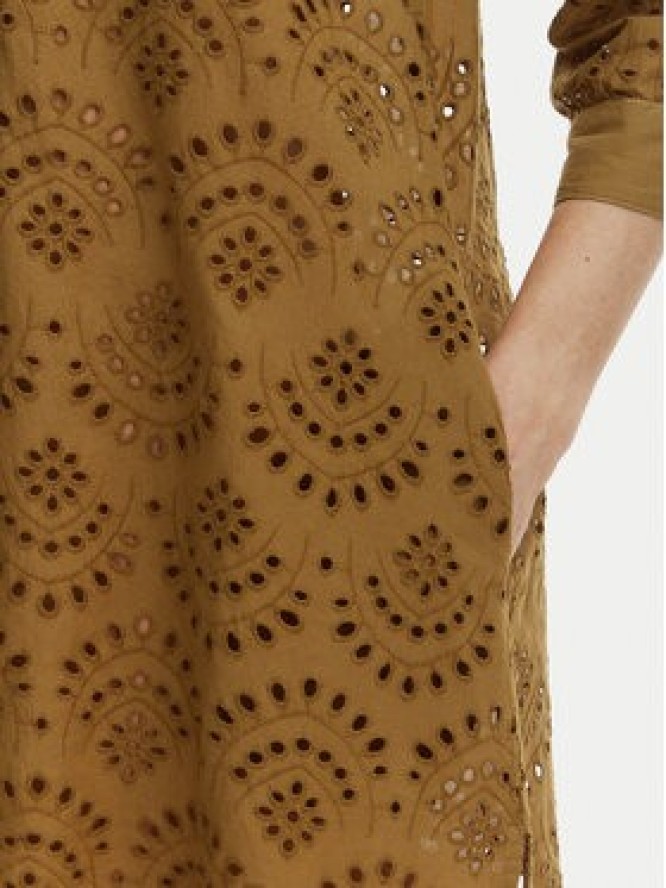 Iconique Sukienka letnia Ella IC26-082 Khaki Relaxed Fit