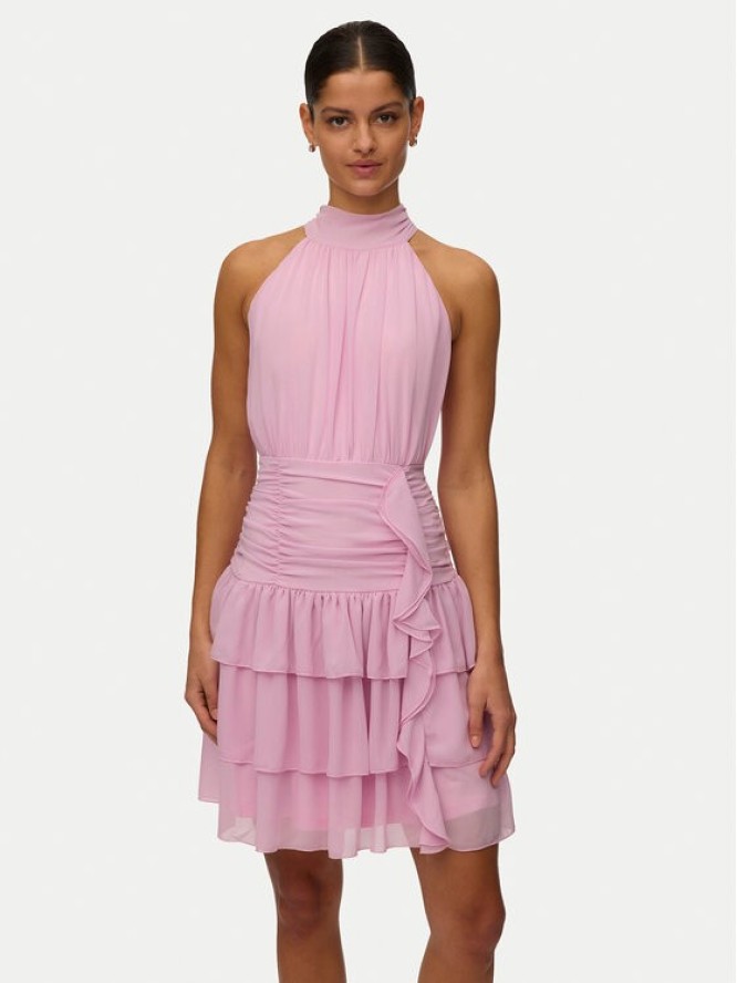 Vero Moda Sukienka koktajlowa Serena 10348178 Różowy Regular Fit