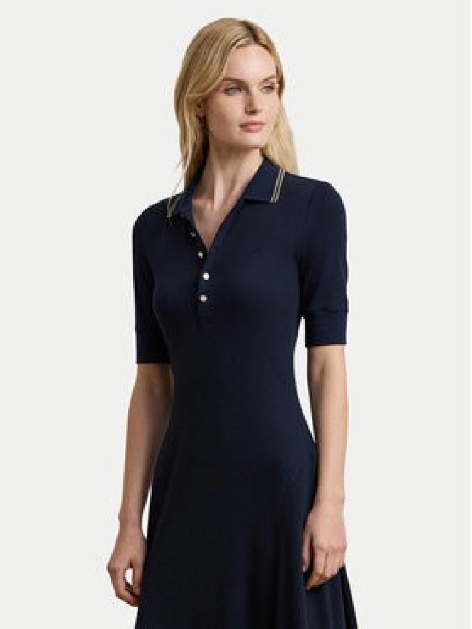 LAUREN RALPH LAUREN Sukienka codzienna 200957638001 Granatowy Slim Fit