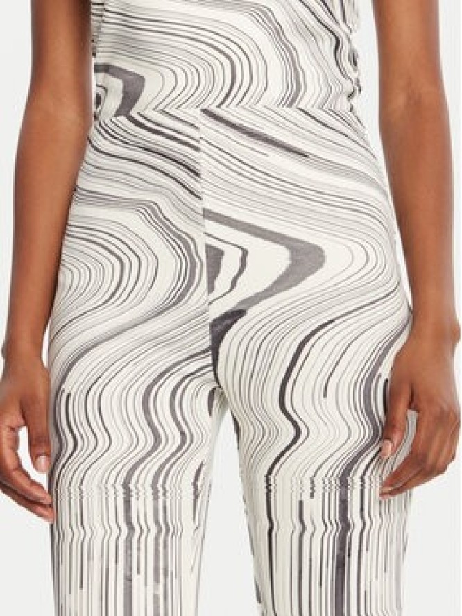 Desigual Spodnie materiałowe Chiara 25WWPK02 Écru Flare Fit