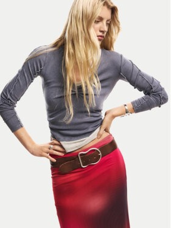 Desigual Spódnica ołówkowa Asmee 26SWFK02 Czerwony Slim Fit