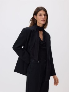 Jednorzędowa marynarka - czarny