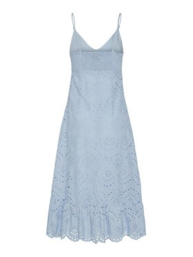 Pieces Sukienka letnia Vilde 17156565 Błękitny Regular Fit
