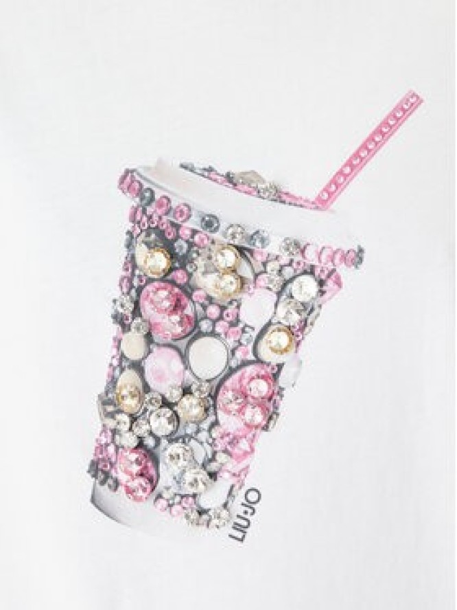 Liu Jo T-Shirt WA6237 JS923 Biały Regular Fit
