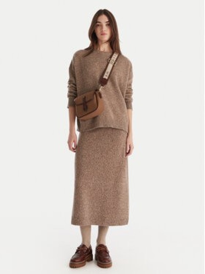 Weekend Max Mara Sweter Sibari 2525366152 Brązowy Relaxed Fit