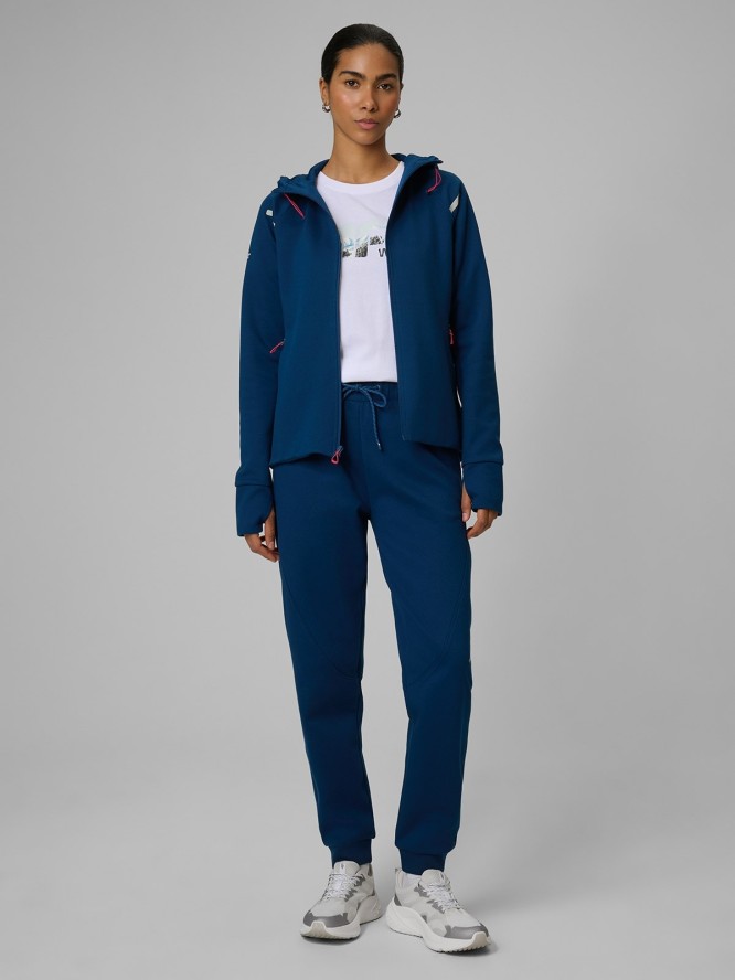 4F T-shirt regular z nadrukiem damski - biały S