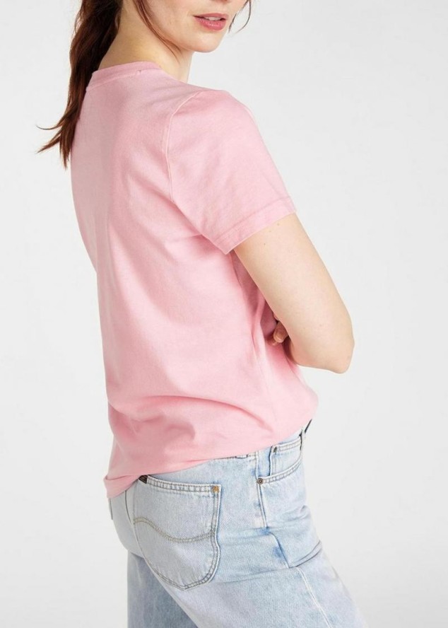 LEE GRAPHIC TEE DAMSKI T-SHIRT KOSZULKA NADRUK REGULAT FIT LA PINK L41AEPNL 112108857