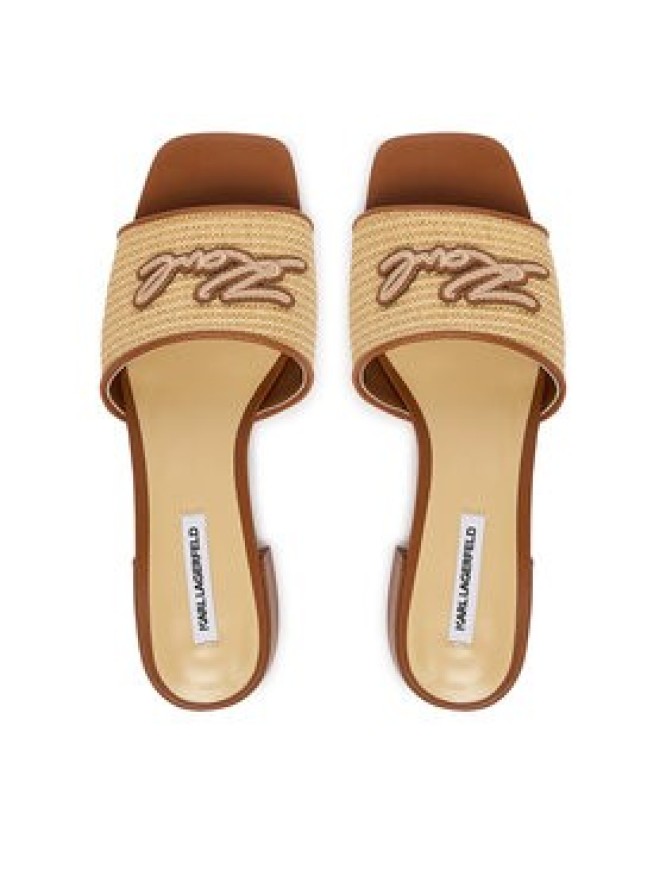 KARL LAGERFELD Klapki Petalo II KL80700A Beżowy