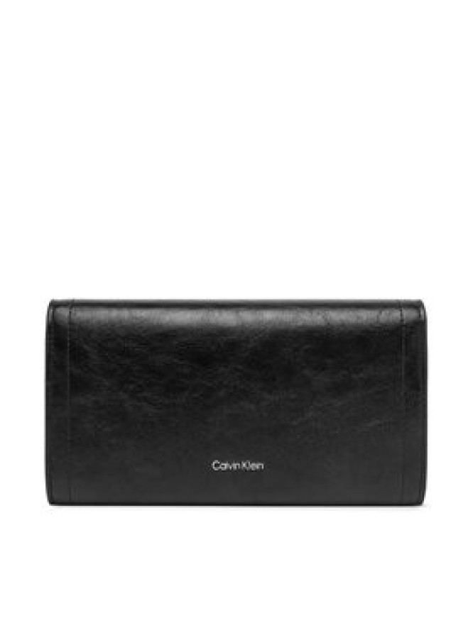 Calvin Klein Portfel Emblem Hw Long Bifold LV04F1316G Czarny