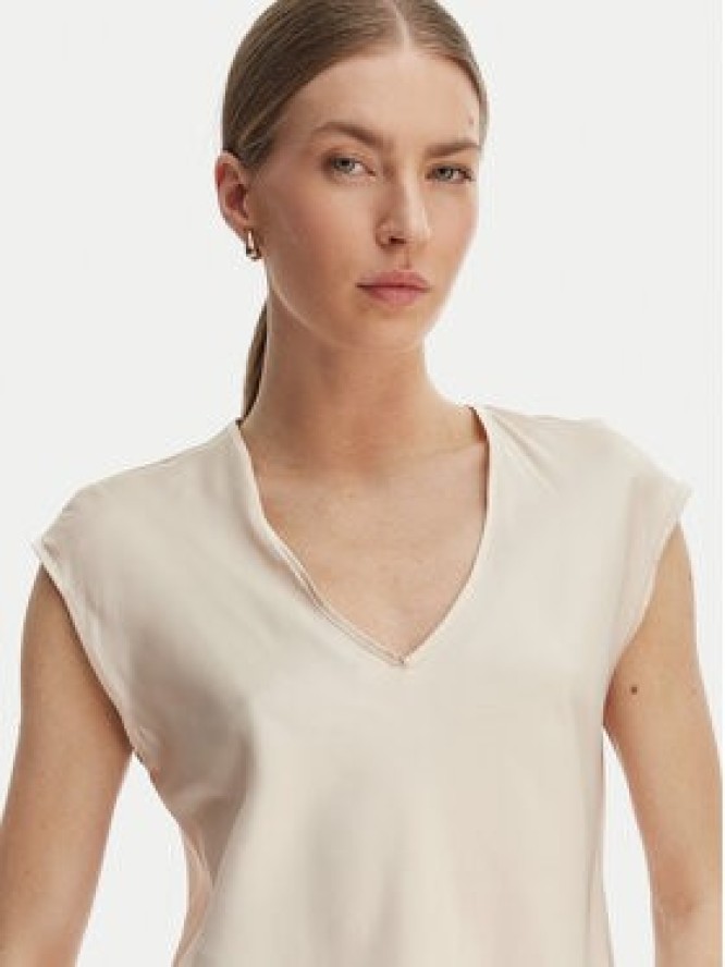 Rinascimento Bluzka CFC0127631003 Beżowy Regular Fit