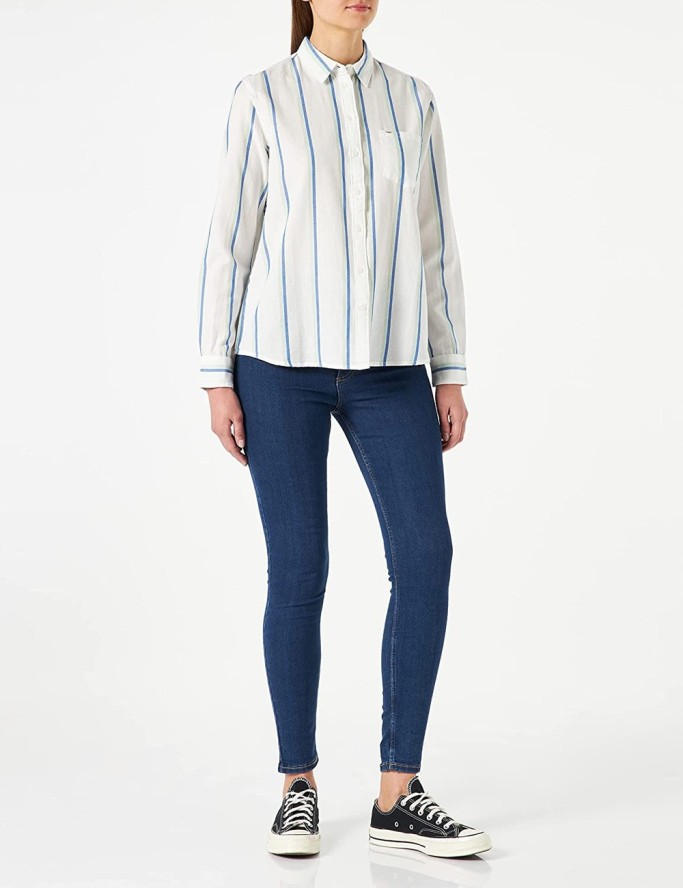 LEE ONE POCKET SHIRT DAMSKA KOSZULA SUMMER GREEN L45TDHNK 112110513