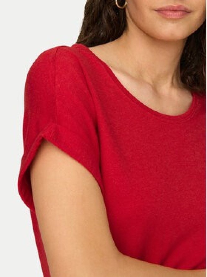 ONLY T-Shirt Moster 15106662 Czerwony Regular Fit