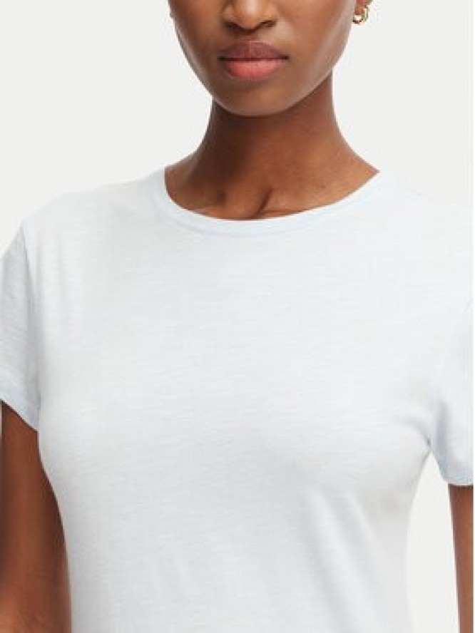 Tommy Hilfiger T-Shirt WW0WW48702 Niebieski jasny Slim Fit
