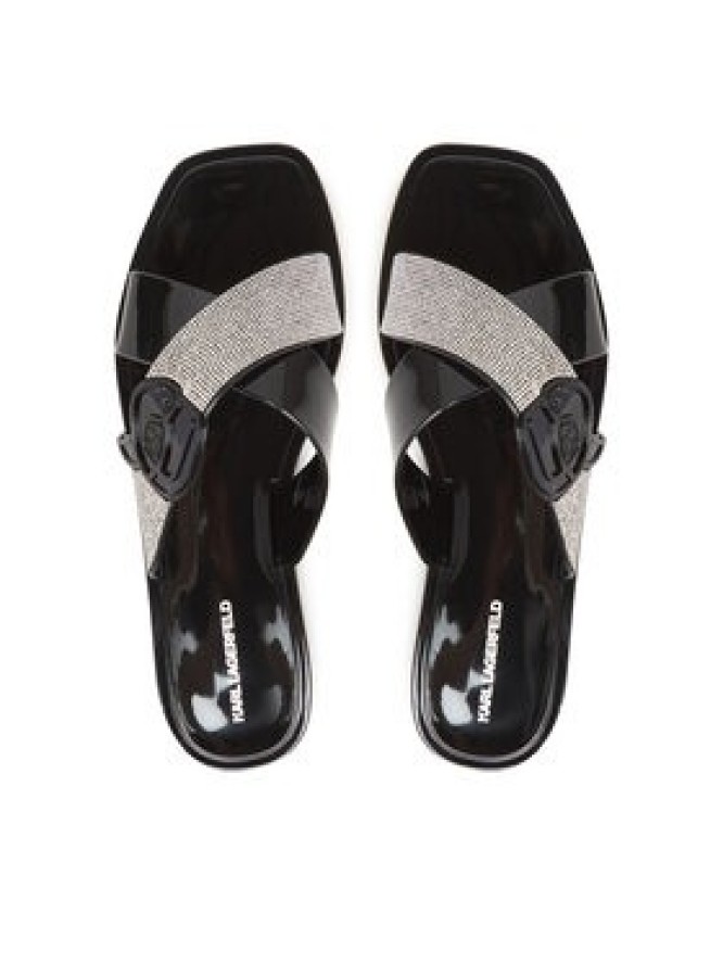 KARL LAGERFELD Klapki Jelly KL80004S Czarny