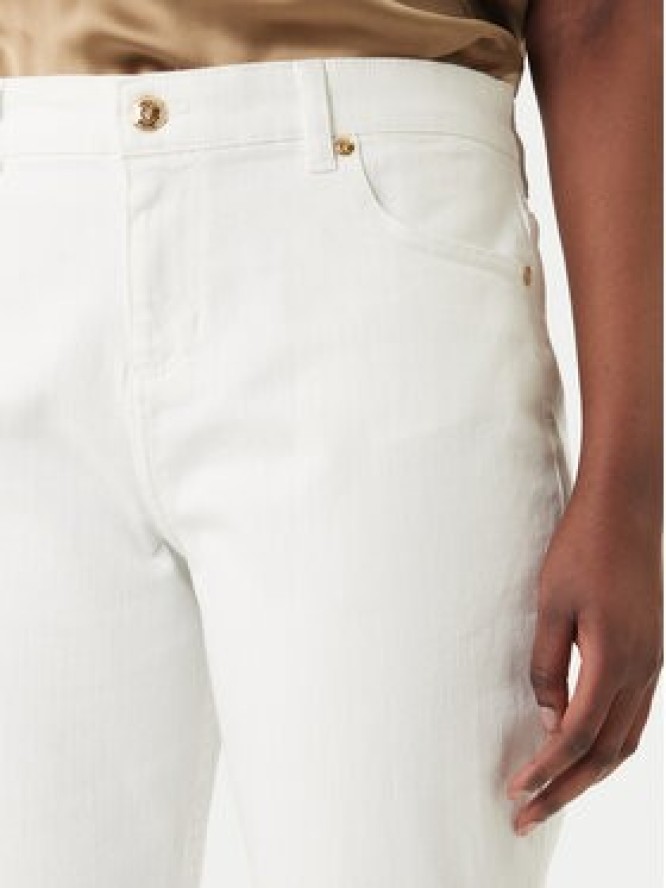 Just Cavalli Jeansy 80PAB5F3 CEWCA Biały Flare Fit
