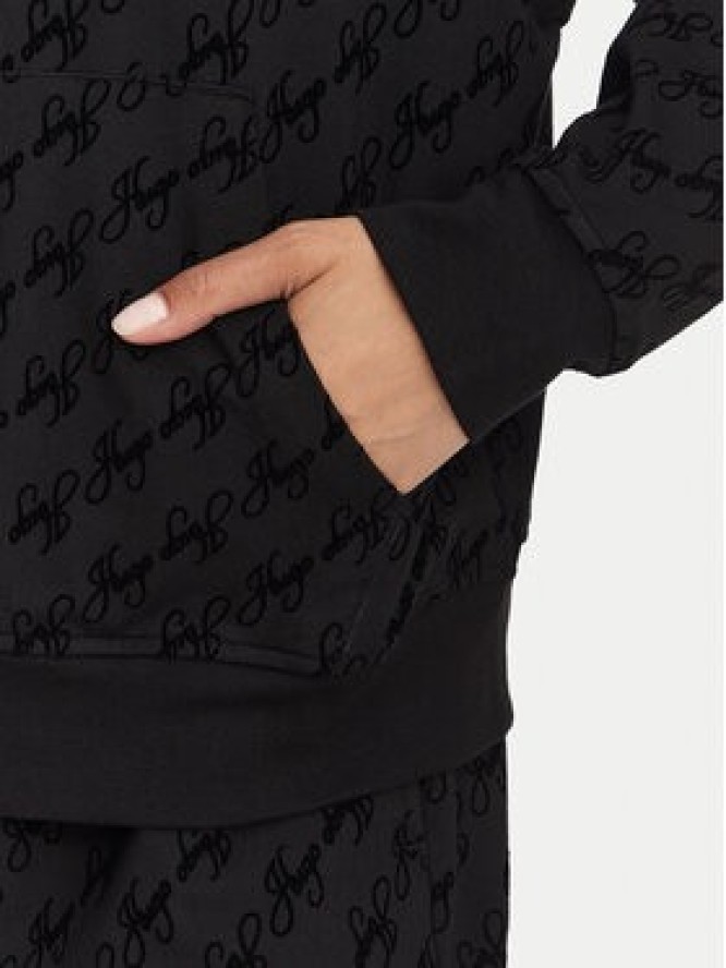 HUGO Bluza Flokky 50566669 Czarny Relaxed Fit