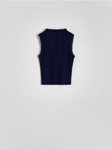 Top na ramiączkach - granatowy