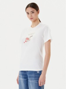 adidas T-Shirt Farmers Market Graphic JN2543 Biały Regular Fit