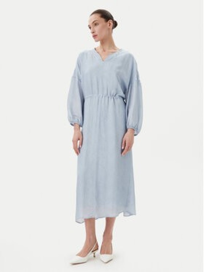 Bruuns Bazaar Sukienka letnia Sinapsis Cata BBW4441 Niebieski Loose Fit